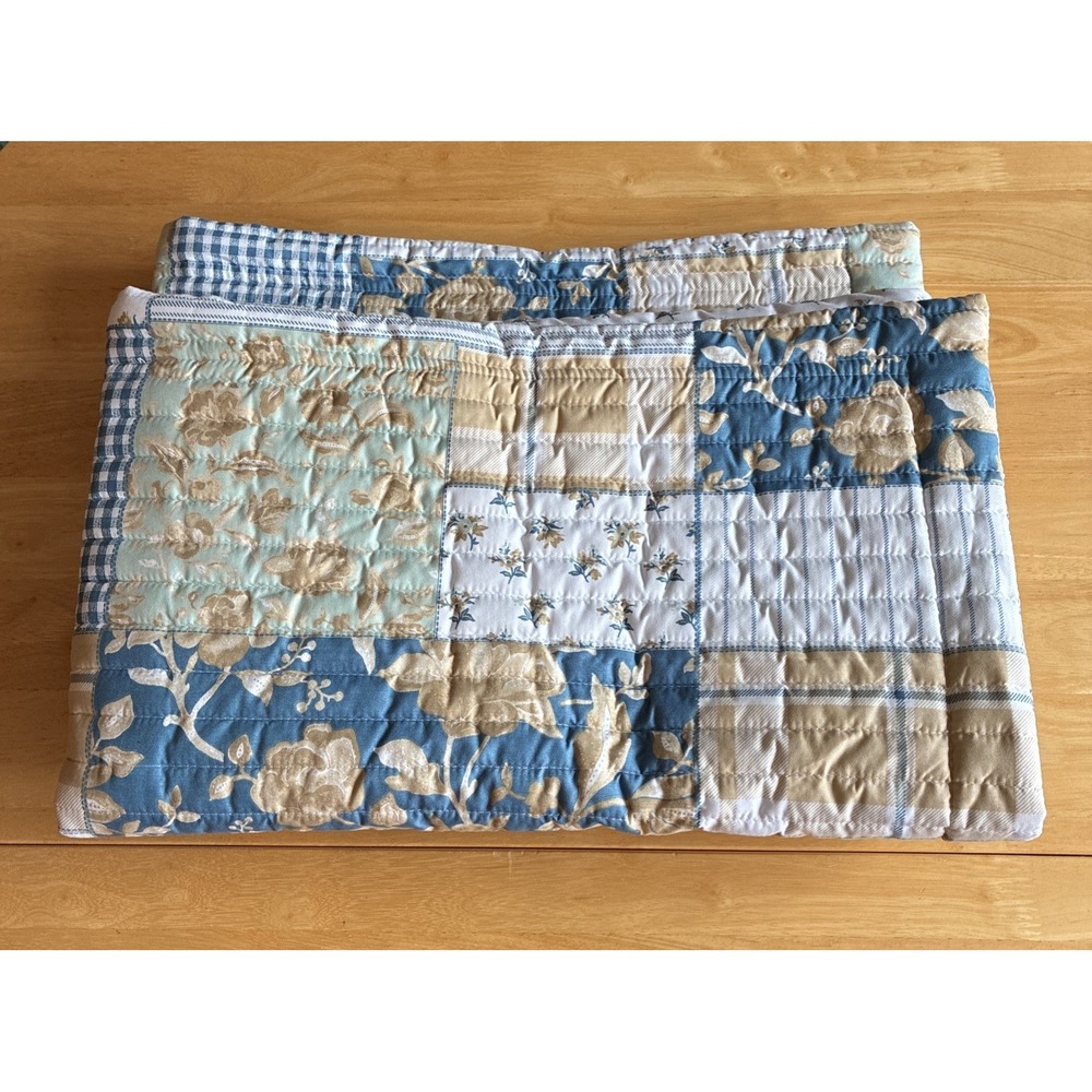 Martha Stewart Everyday Pair of Floral Pillow Shams 20X36 Inches
